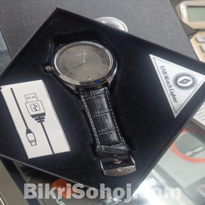 USB Rechargeable Cigarettes lighter watch